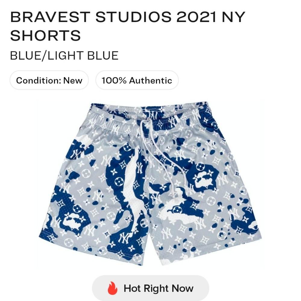 Bravest studios Louis Vuitton NY shorts
